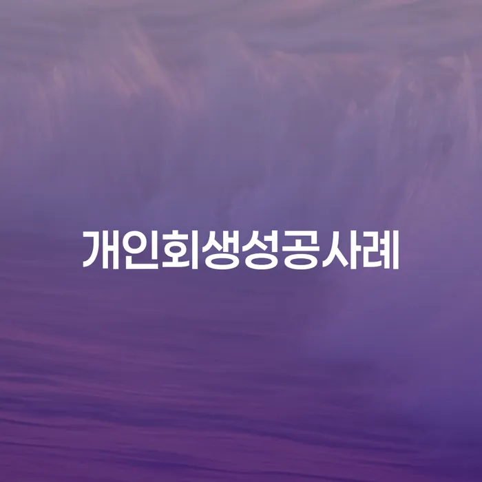 대구광역시 개인회생신청조건 채무 효과적인 해결방법 과정을