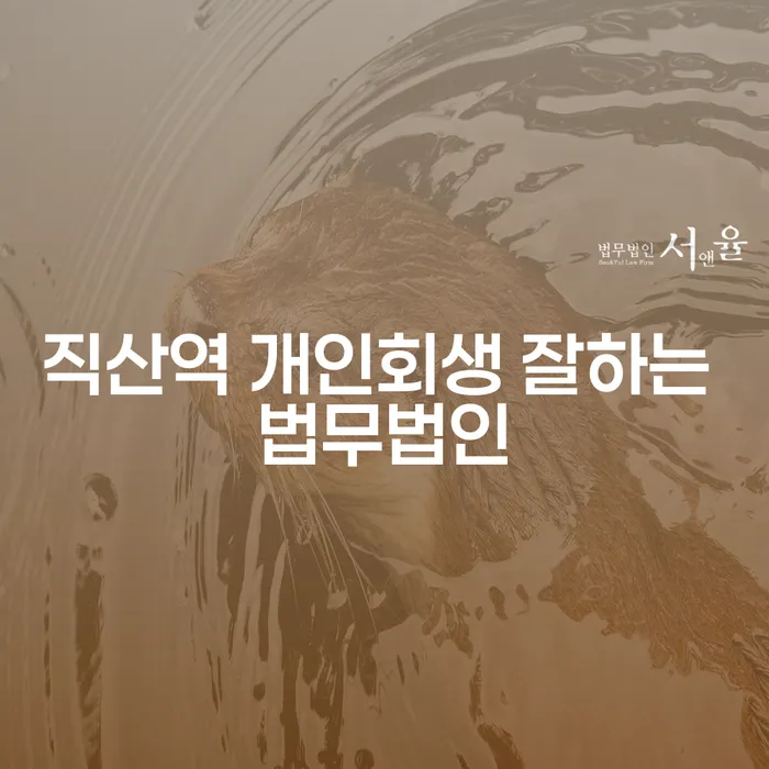 직산역 개인회생 잘하는 법무법인