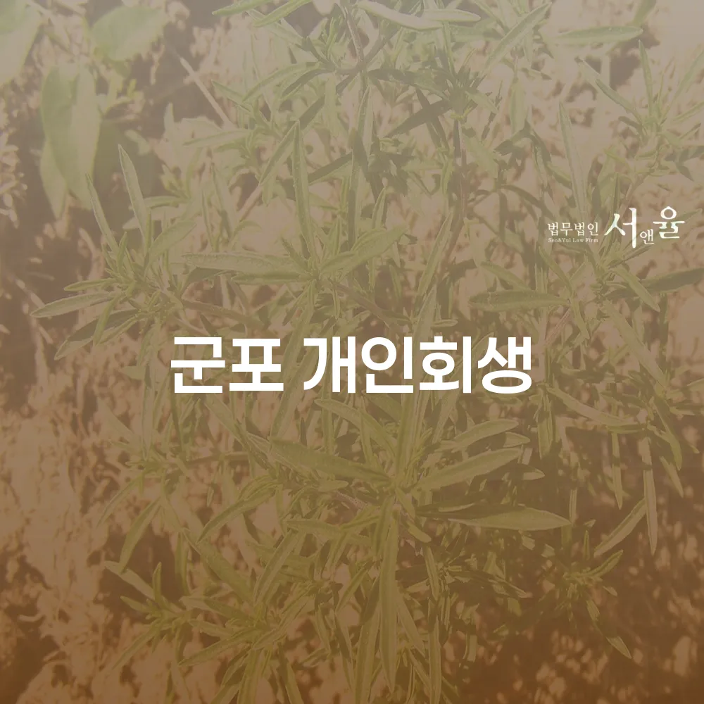 군포 개인회생을 통한 재정적 회복