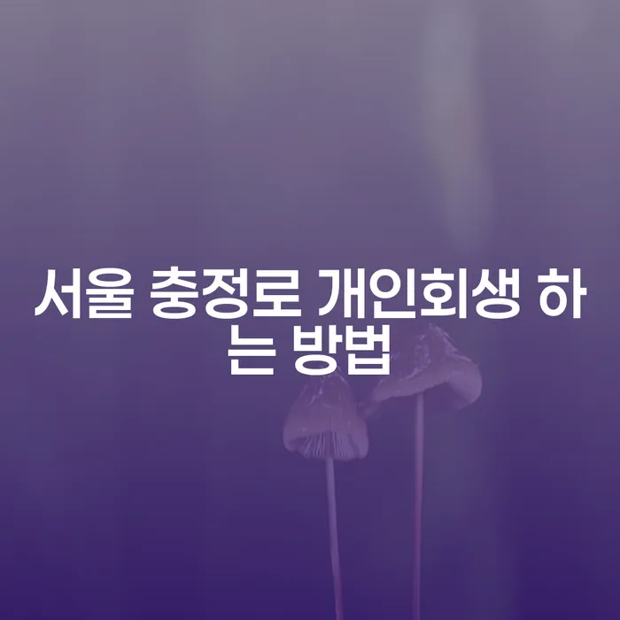 서울 충정로에서 개인회생을 시작하는 방법은 무엇일까요?